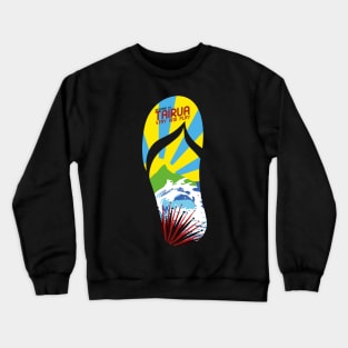 Tairua Jandal (Front Print) Crewneck Sweatshirt